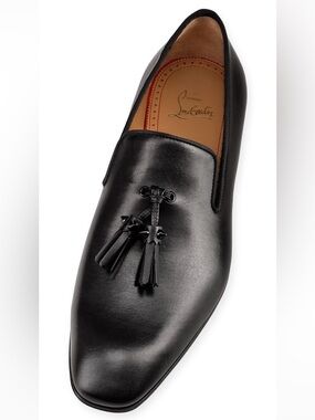 Christian Louboutin Dandelion Tassel Loafers-Slip On Calf Leather-Men 42 ( US 9)